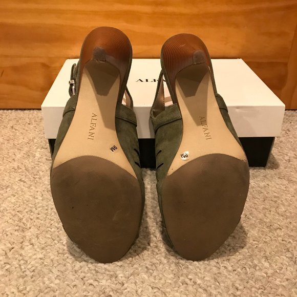 Alfani Primere Green Slingback Heeled Sandals - Picture 8 of 11